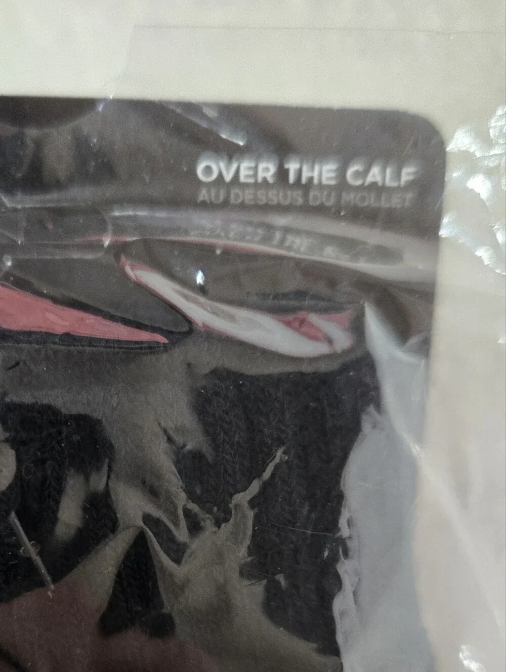 Pocket Socks Over The Calf Passport Security Zipper Pocket Socks NIP 1 Pair